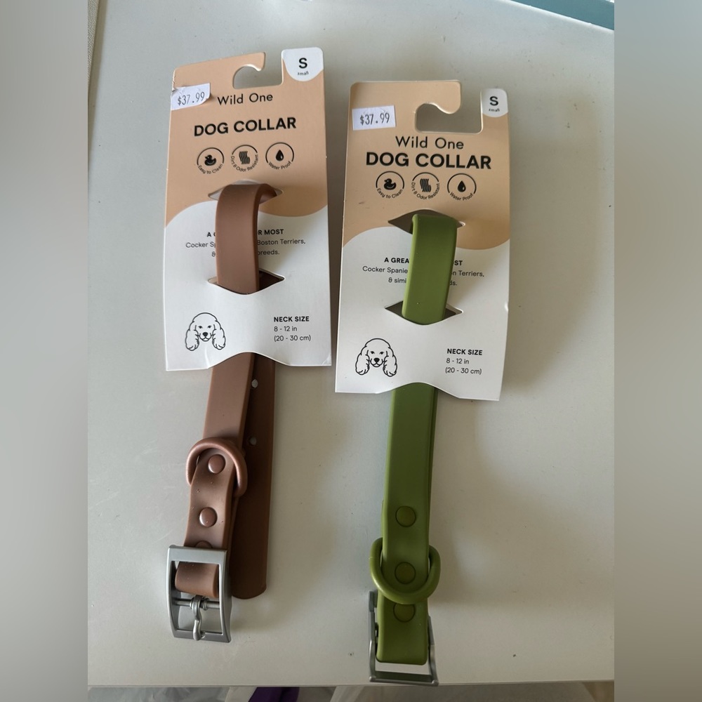 Wild One Dog collars size small brand new